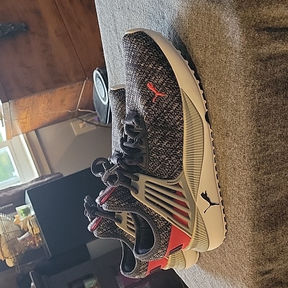 Puma Athletic Shoes - Black, Red, Gray